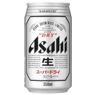 
					朝日罐装啤酒　330ml