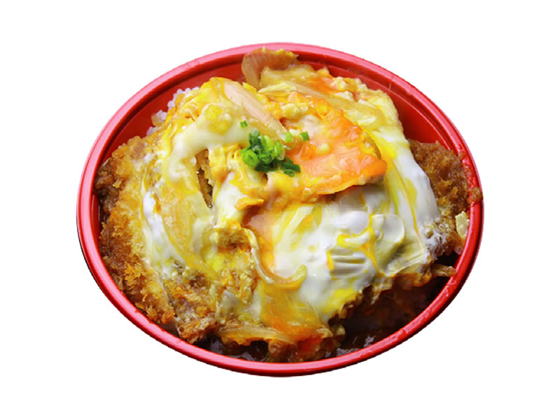 地卵のヒレカツ丼