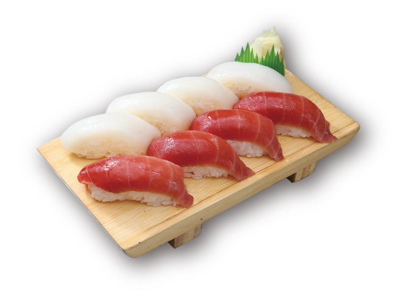 まぐろイカ握り