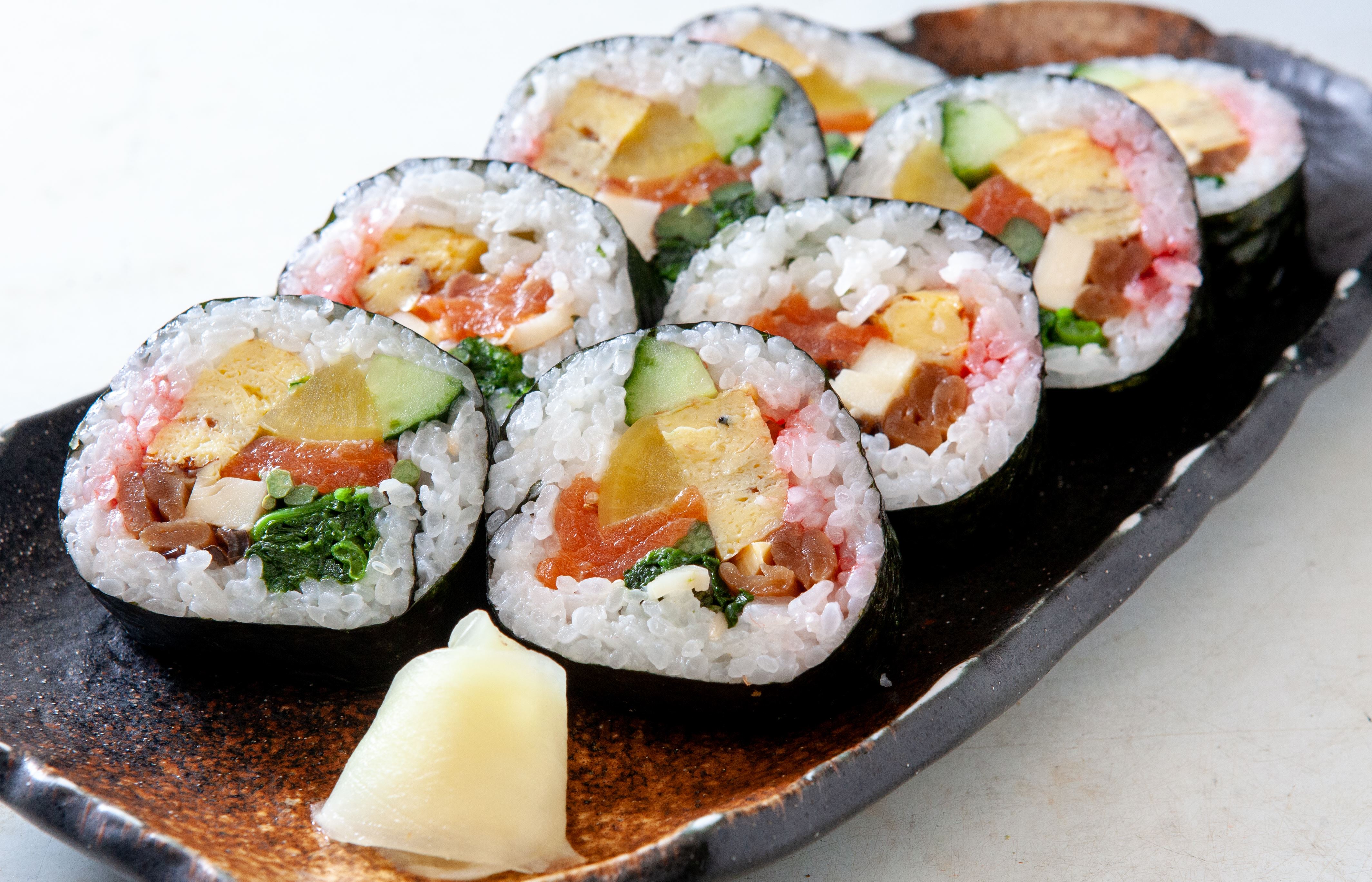 春季蔬菜粗卷寿司